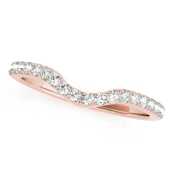 Curved Diamond Wedding Band · 0.25 ct tw