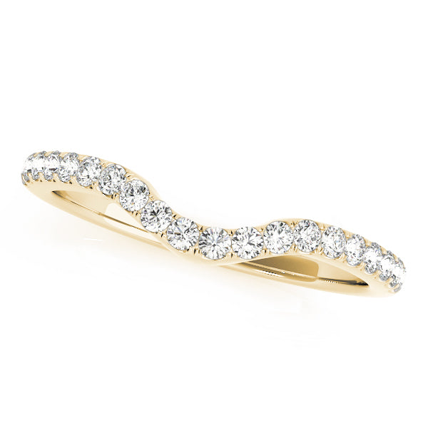 Curved Diamond Wedding Band · 0.25 ct tw