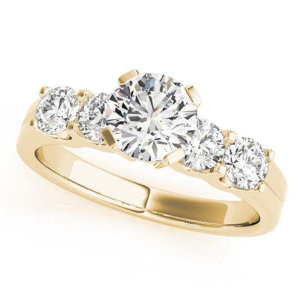 Round Single Row Prong Set Diamond Engagement Ring · 1.48 ct tw