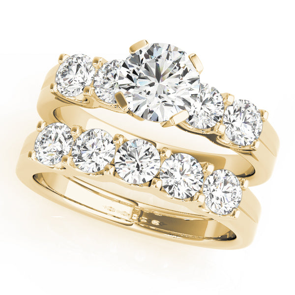 Round Single Row Prong Set Diamond Engagement Ring · 1.23 ct tw