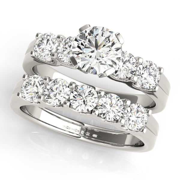 Round Single Row Prong Set Diamond Engagement Ring · 1.48 ct tw