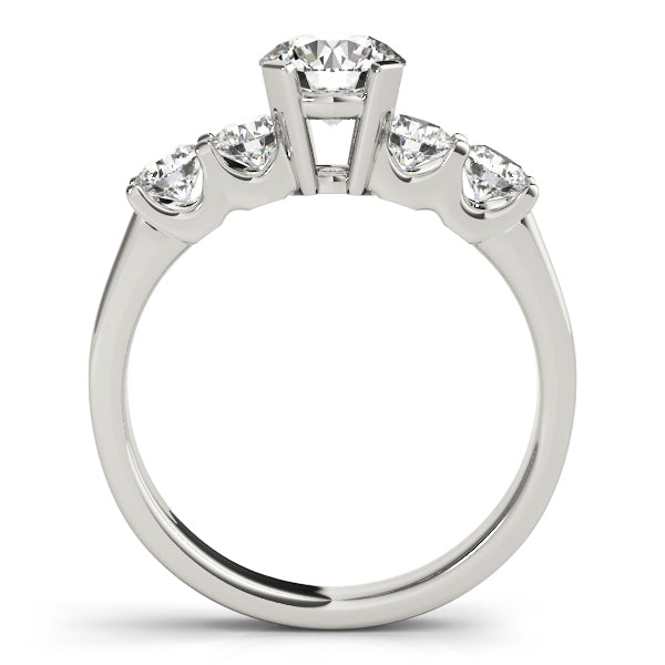 Round Single Row Prong Set Diamond Engagement Ring · 1.23 ct tw