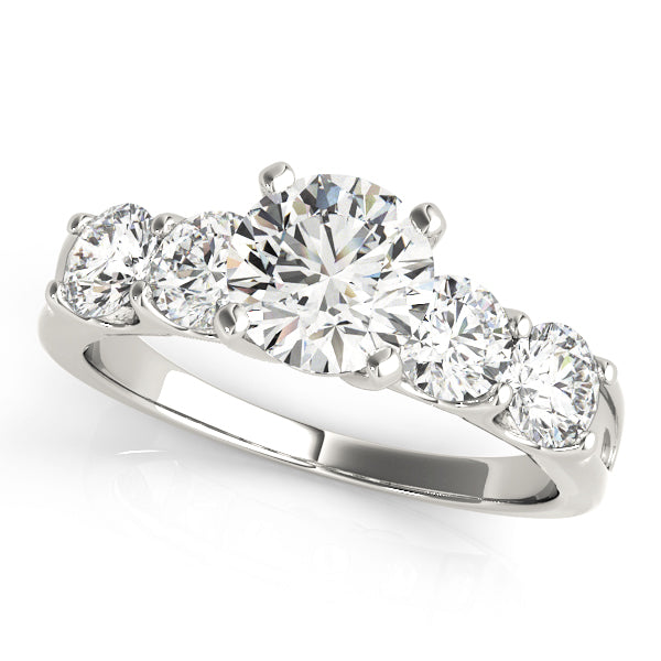 Round Single Row Prong Set Diamond Engagement Ring · 2.25 ct tw