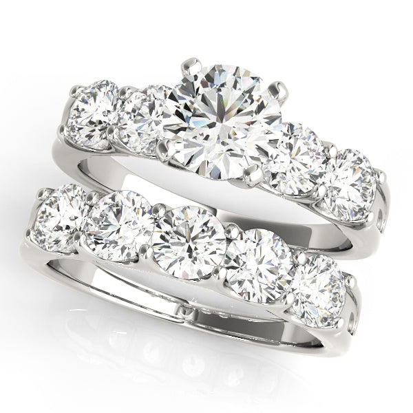 Round Single Row Prong Set Diamond Engagement Ring · 2.25 ct tw