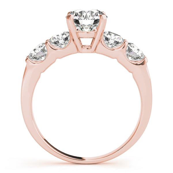 Round Single Row Prong Set Diamond Engagement Ring · 3.20 ct tw