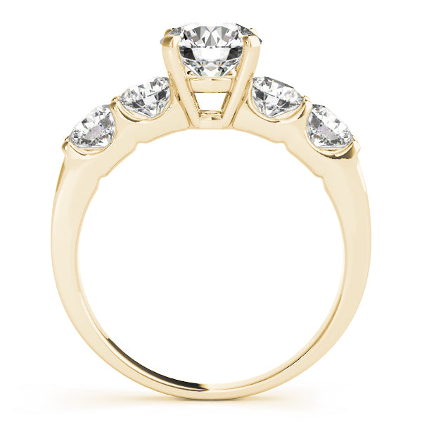 Round Single Row Prong Set Diamond Engagement Ring · 3.20 ct tw