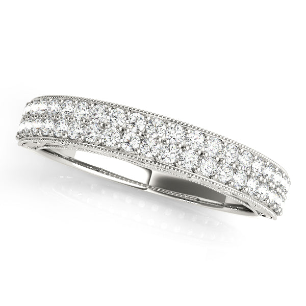 Pave Diamond Wedding Band · 0.42 ct tw