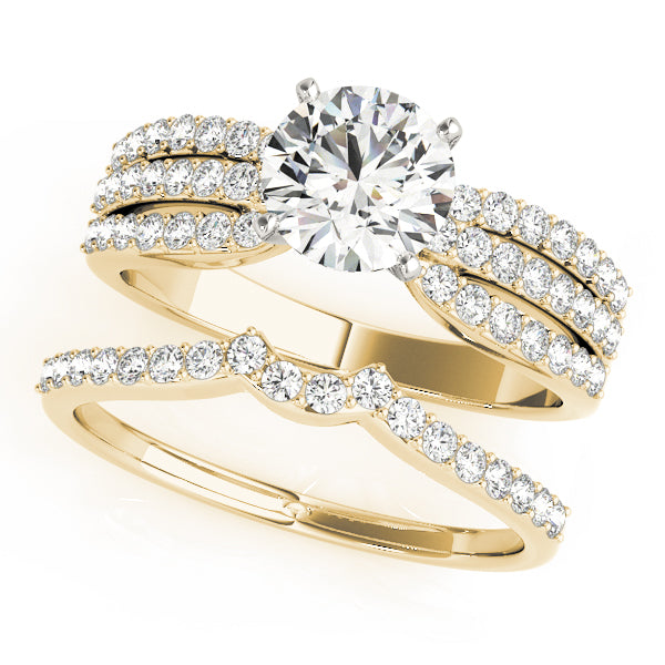 Multi-Row Diamond Engagement Ring · 0.44 ct tw
