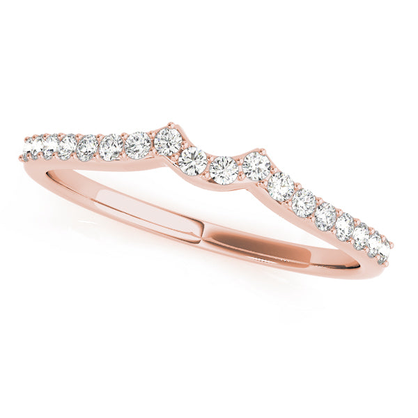 Curved Diamond Wedding Band · 0.18 ct tw