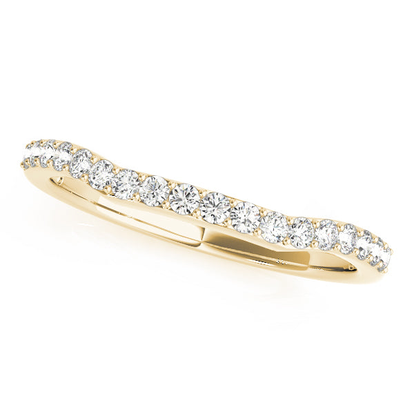 Curved Diamond Wedding Band · 0.18 ct tw