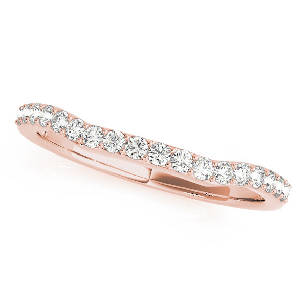 Curved Diamond Wedding Band · 0.18 ct tw
