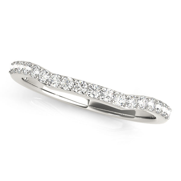 Curved Diamond Wedding Band · 0.18 ct tw