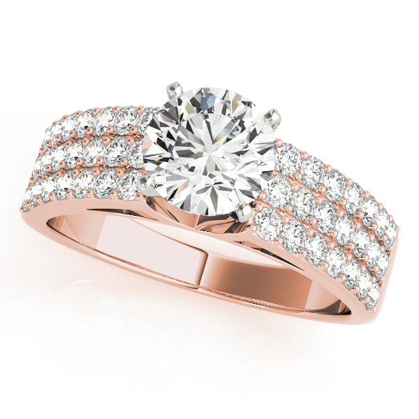 Multi-Row Diamond Engagement Ring · 0.42 ct tw