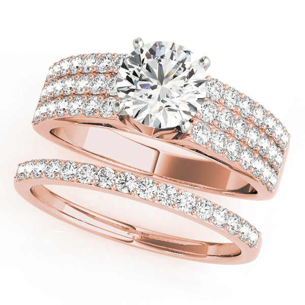 Multi-Row Diamond Engagement Ring · 0.42 ct tw