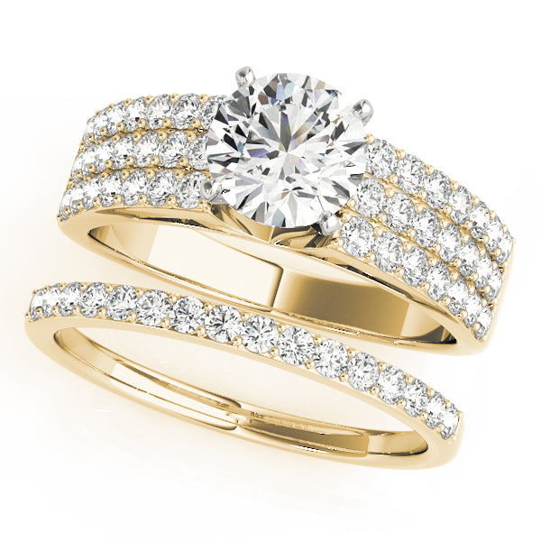 Multi-Row Diamond Engagement Ring · 0.42 ct tw