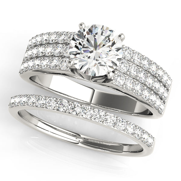 Multi-Row Diamond Engagement Ring · 0.42 ct tw