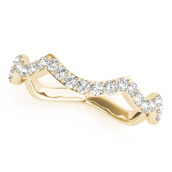 Curved Diamond Wedding Band · 0.21 ct tw