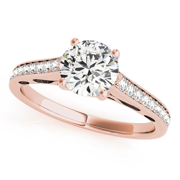 Round Single Row Prong Set Diamond Engagement Ring · 1.19 ct tw