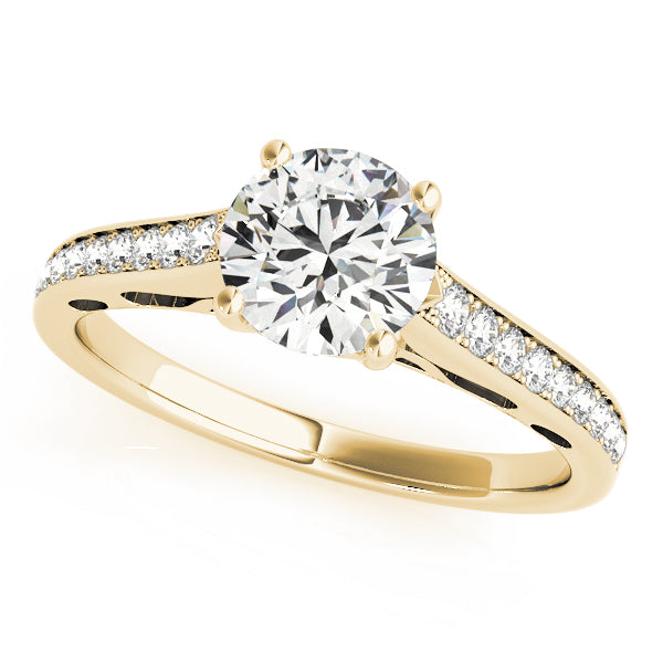 Round Single Row Prong Set Diamond Engagement Ring · 1.19 ct tw