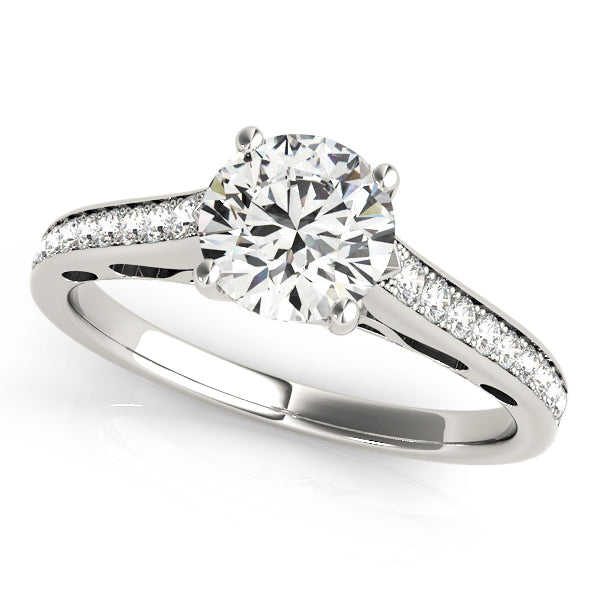 Round Single Row Prong Set Diamond Engagement Ring · 1.19 ct tw