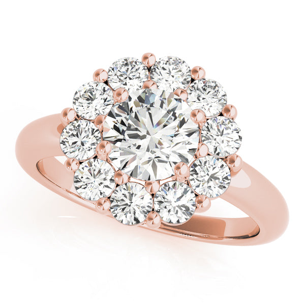 Round Halo Diamond Engagement Ring · 1.95 ct tw