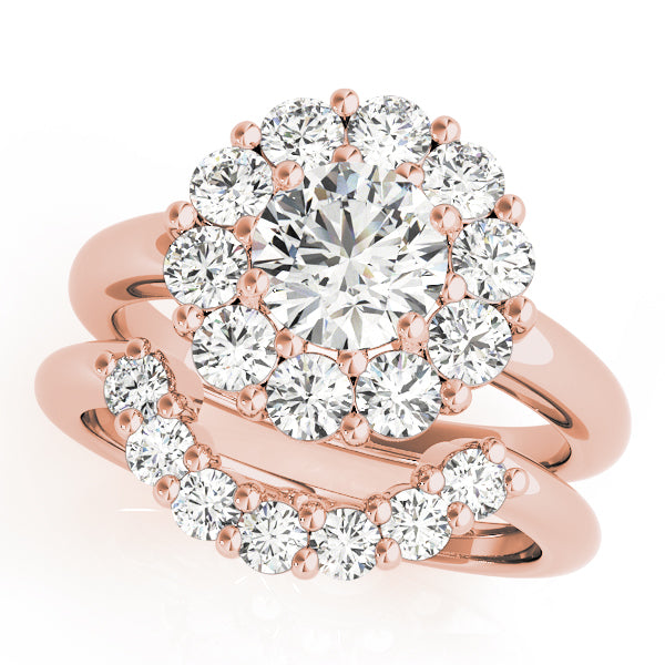 Round Halo Diamond Engagement Ring · 1.95 ct tw