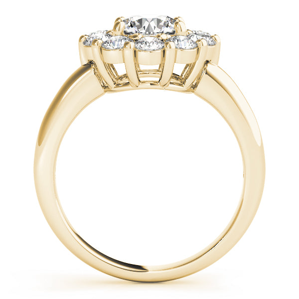 Round Halo Diamond Engagement Ring · 3.50 ct tw