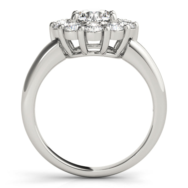 Round Halo Diamond Engagement Ring · 1.95 ct tw