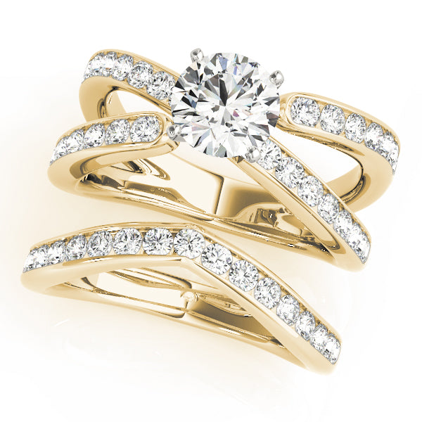 Multi-Row Diamond Engagement Ring · 0.82 ct tw