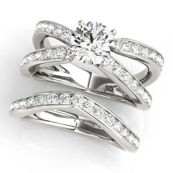 Multi-Row Diamond Engagement Ring · 0.82 ct tw