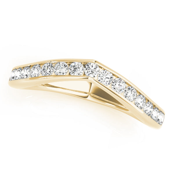Curved Diamond Wedding Band · 0.47 ct tw