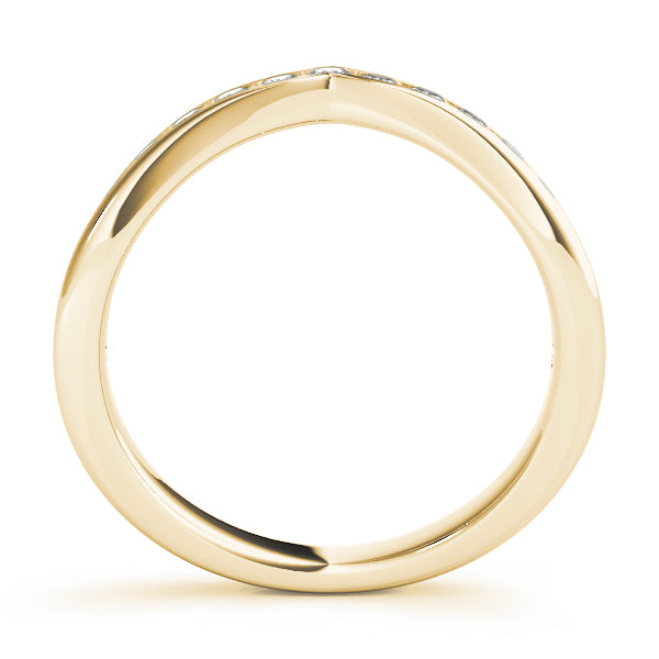 Curved Diamond Wedding Band · 0.47 ct tw