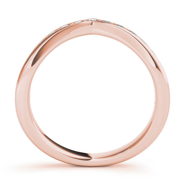 Curved Diamond Wedding Band · 0.47 ct tw