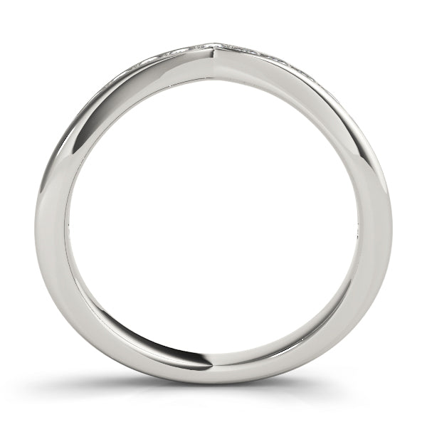 Curved Diamond Wedding Band · 0.47 ct tw