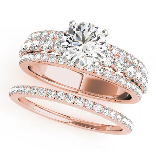 Multi-Row Diamond Engagement Ring · 0.86 ct tw
