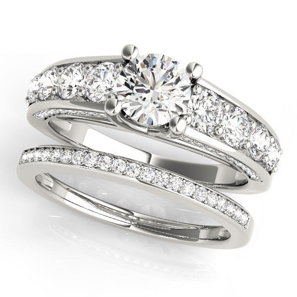 Round Trellis Diamond Engagement Ring · 2.83 ct tw