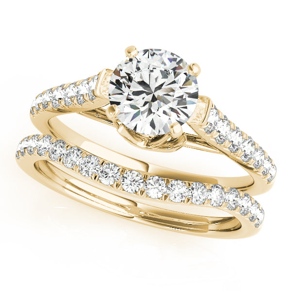 Single Row Prong Set Diamond Engagement Ring · 0.38 ct tw