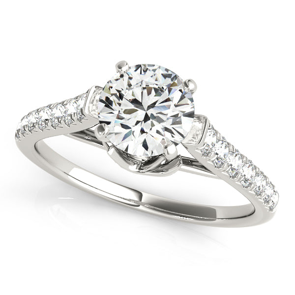 Single Row Prong Set Diamond Engagement Ring · 0.38 ct tw