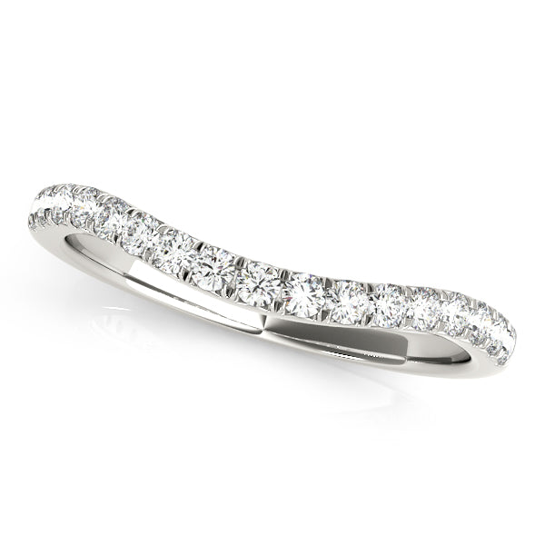 Curved Diamond Wedding Band · 0.26 ct tw