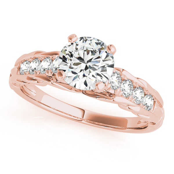 Single Row Prong Set Diamond Engagement Ring · 0.14 ct tw