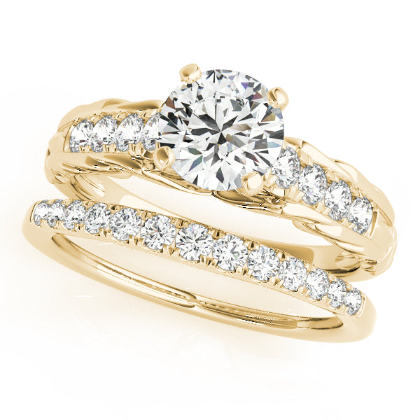Single Row Prong Set Diamond Engagement Ring · 0.14 ct tw