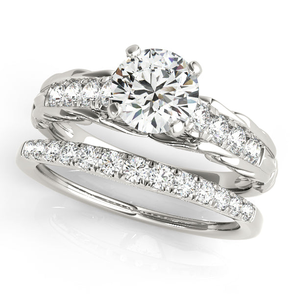 Single Row Prong Set Diamond Engagement Ring · 0.14 ct tw