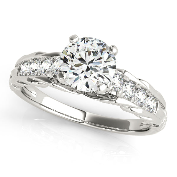 Single Row Prong Set Diamond Engagement Ring · 0.14 ct tw