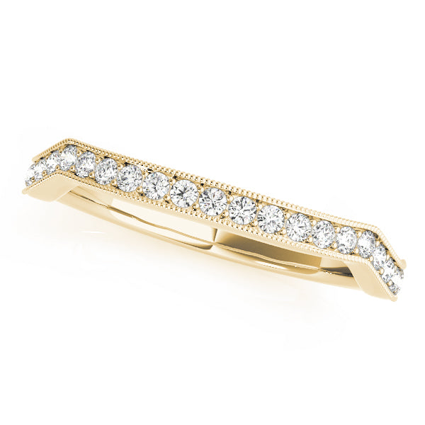 Curved Diamond Wedding Band · 0.17 ct tw