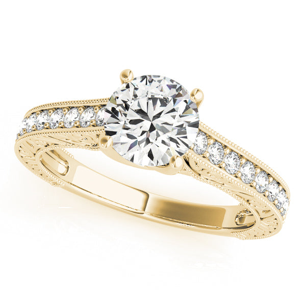 Round Trellis Diamond Engagement Ring · 1.24 ct tw