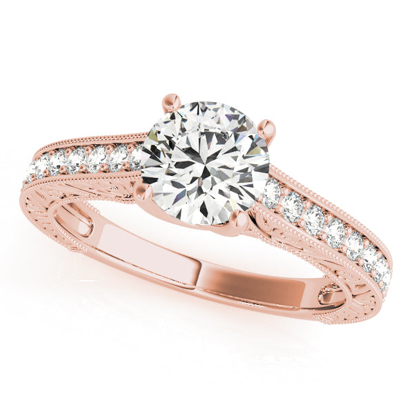 Round Trellis Diamond Engagement Ring · 1.24 ct tw