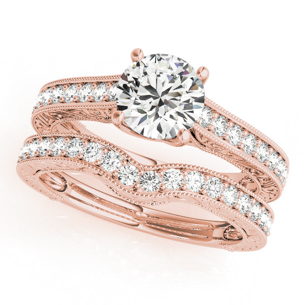Round Trellis Diamond Engagement Ring · 1.24 ct tw