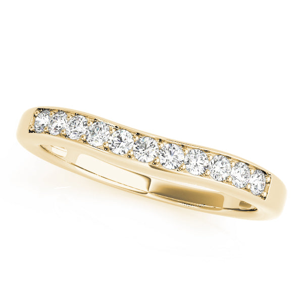 Curved Diamond Wedding Band · 0.28 ct tw
