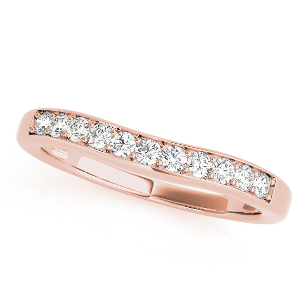 Curved Diamond Wedding Band · 0.28 ct tw