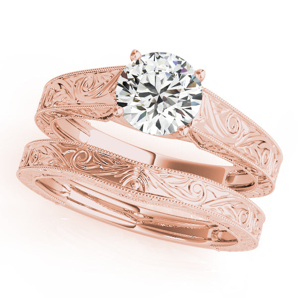 Round Trellis Diamond Engagement Ring · 1.00 ct tw